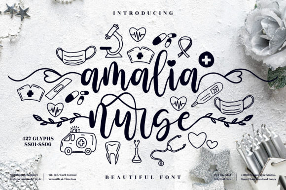 Amalia Nurse: An Elegant Script Font for Editorial Design