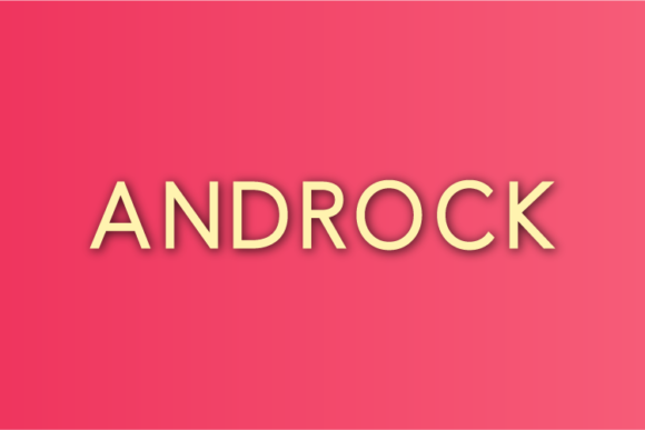 Androck: A Clean Sans Serif Font for Branding