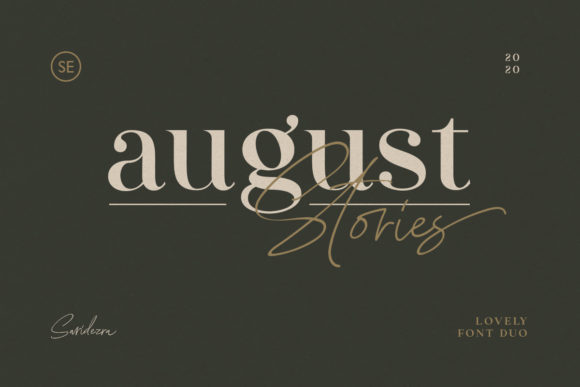 August Stories: A Serif Font for Modern Campaigns