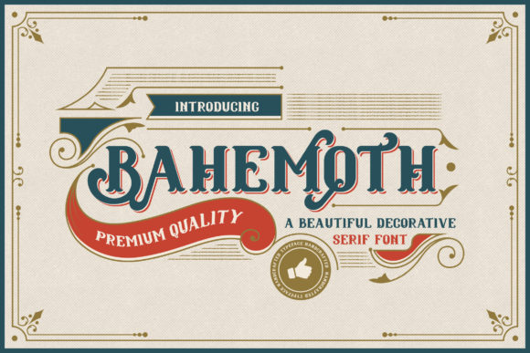 Bahemoth: A Serif Font for Makers