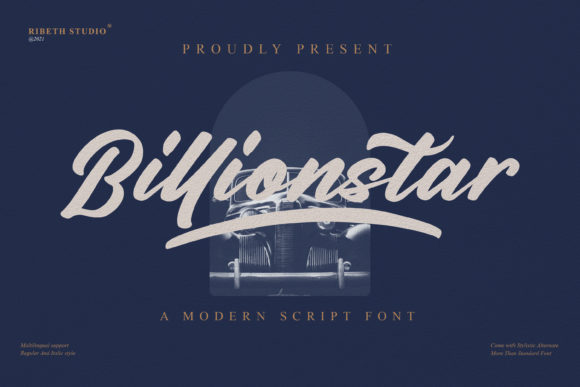 Billionstar Font: Elevating Brand Identity with Timeless Script