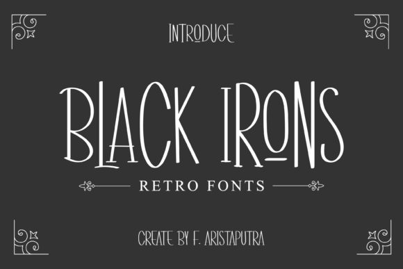 Black Irons: A Sleek Typeface for Modern Editorial Design