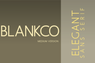 Blankco Medium: The Geometric Typeface for Clear Campaigns