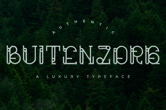 Buitenzorg: A Decorative Font for Brand Identity
