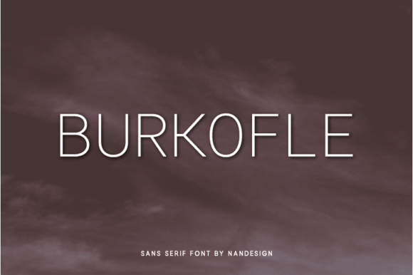 Burkofle: The Minimal Sans Serif Font for Modern Brands