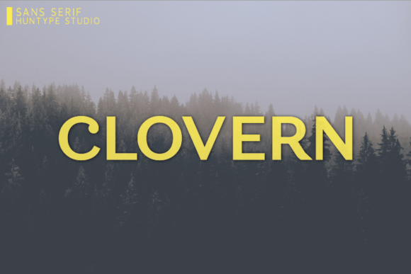Clovern: A Bold Sans Serif Font for Strong Branding