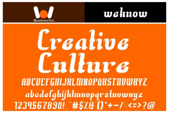 Creative Culture: A Display Font for Bold Brand Identity