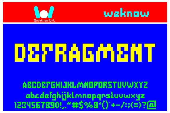 Defragment: A Pixelated Display Font for Digital Impact