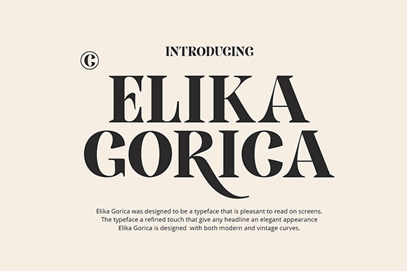 Elika Gorica: A Classic Serif Font for Crafters