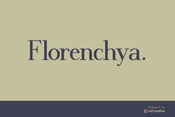 Florenchya: A Neat Serif Font for Modern Branding