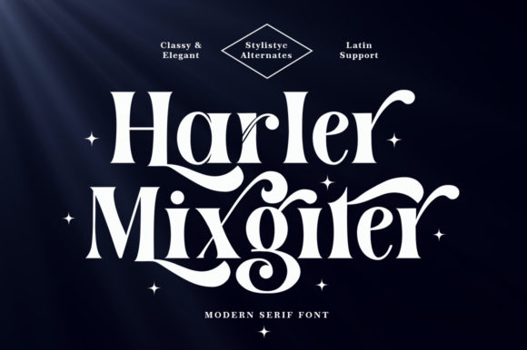 Harler Mixgiter: A Serif Font for Digital Elegance