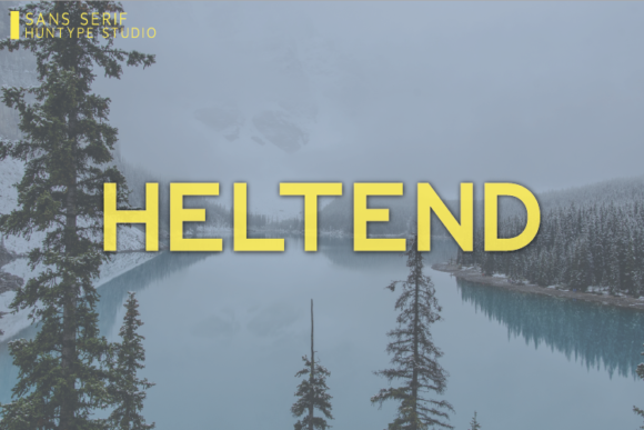 Heltend: A Bold Sans Serif Font for Branding