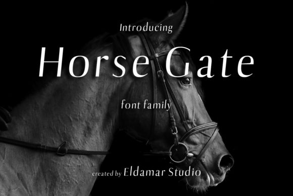 Horse Gate Font: A Minimal Typeface for Crafters