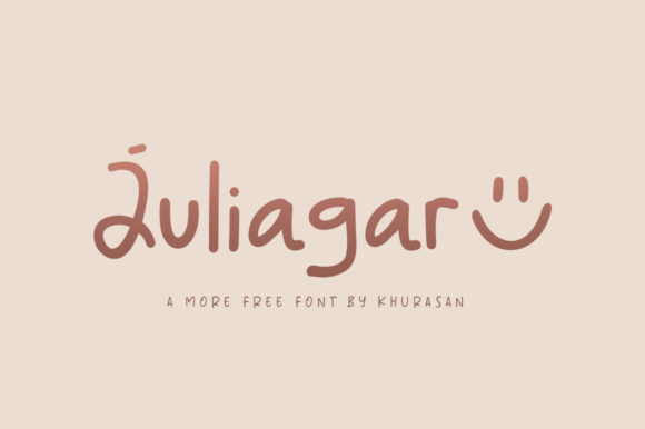 Juliagar: A Friendly Handwritten Font for Branding