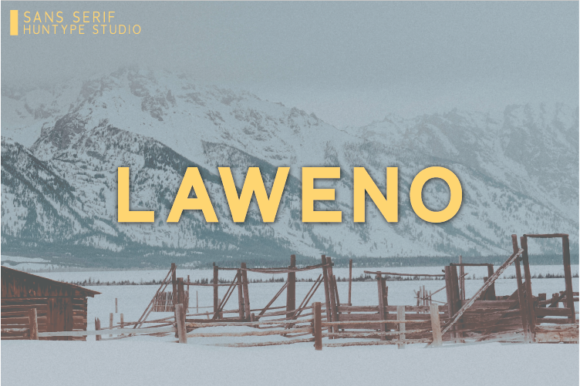 Laweno Font: Bold Sans Serif for Makers