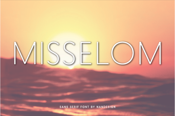 Misselom: A Minimal Sans Serif Font for Modern Brands