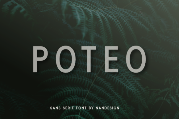 Poteo: A Smooth Sans Serif Font for Makers