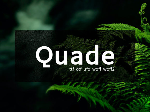 Quade: A Clean Sans Serif Font for Small Business Branding