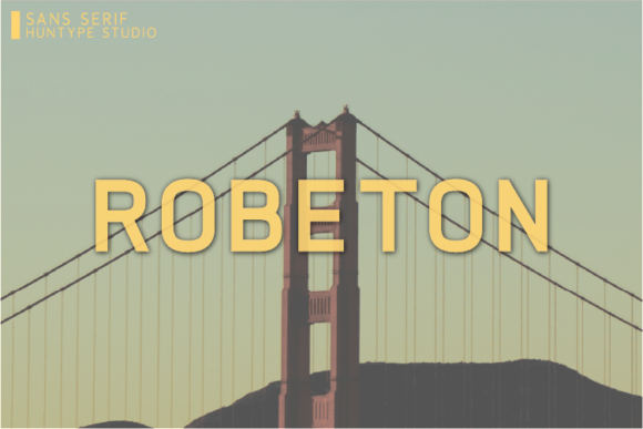 Robeton Typeface: Bold Simplicity for Modern Brands