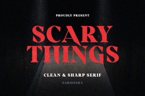 Scary Things: A Bold Serif Font for Digital Impact