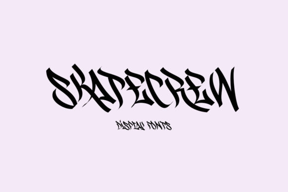 Skatecrew: A Wildstyle Font for Bold Editorial Design