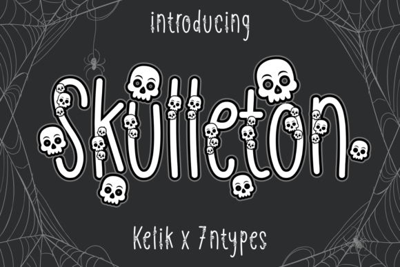Skulleton: A Spooky Decorative Font for Editors
