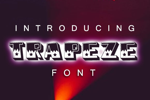 Trapeze: A Bold 3D Typeface for Modern Branding