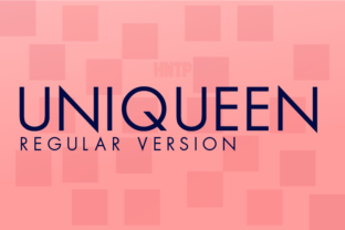 Uniqueen: A Geometric Typeface for Modern Editorial Design
