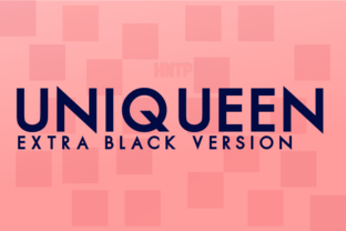 Uniqueen Extra Black Font for Bold Crafts