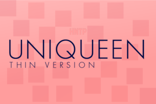 Uniqueen Thin: A Modern Sans Serif Font for Web Design